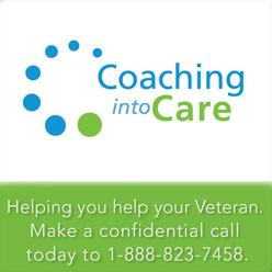Coaching into Care logo with contact phone number:1-888-823-7458