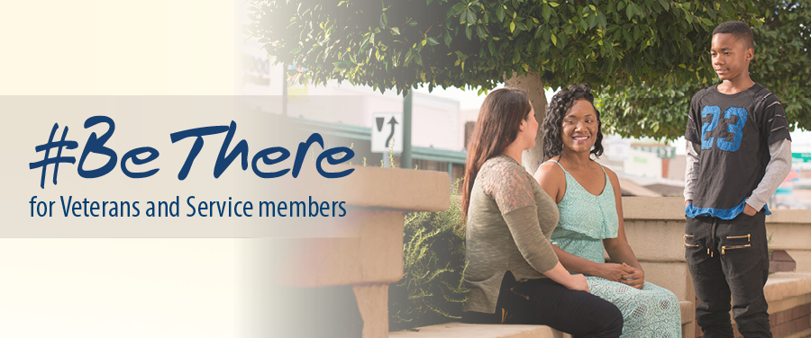 September is Suicide Prevention Month. #BeThere for Veterans and Servicemembers.