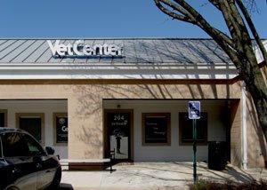 A photograph of the front of the Alexandria Vet Center.